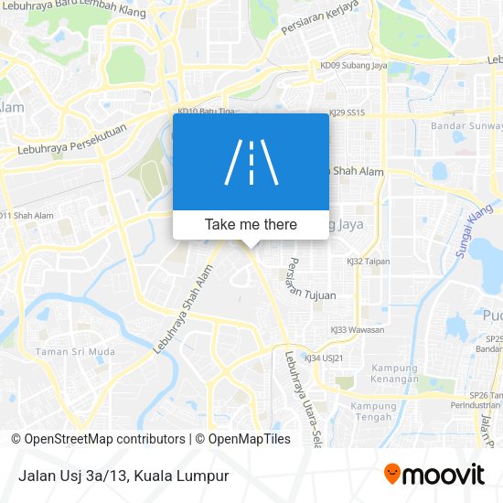 Peta Jalan Usj 3a/13