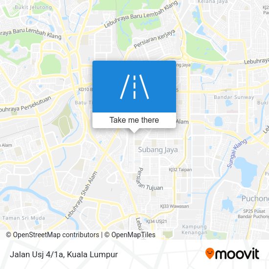 Peta Jalan Usj 4/1a