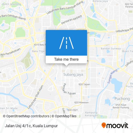 Jalan Usj 4/1c map