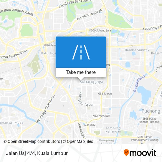 Jalan Usj 4/4 map