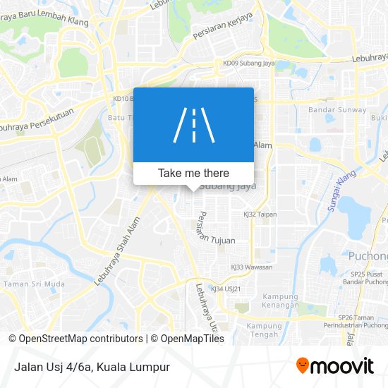 Peta Jalan Usj 4/6a