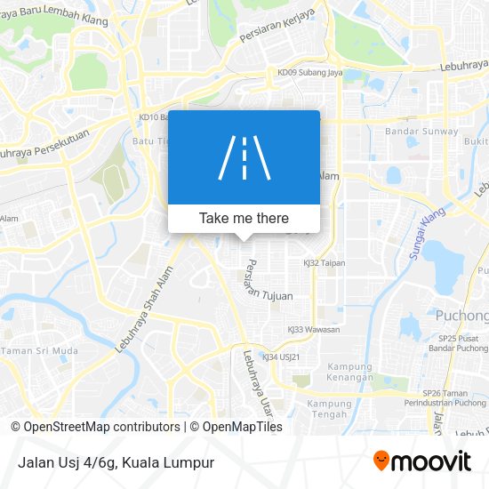 Peta Jalan Usj 4/6g