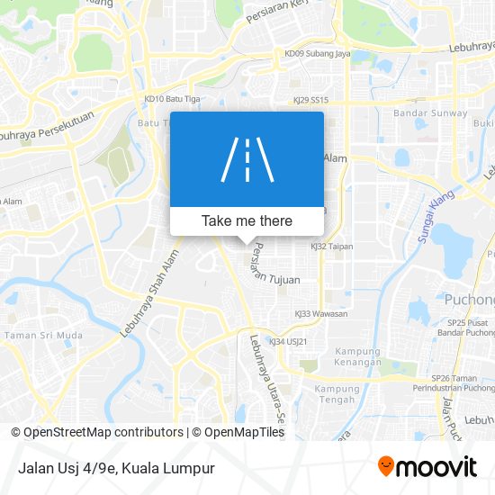 Jalan Usj 4/9e map