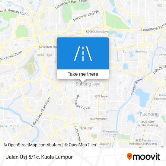Peta Jalan Usj 5/1c