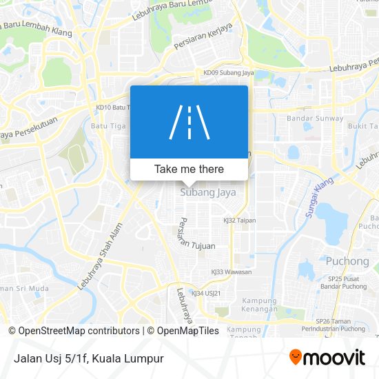 Peta Jalan Usj 5/1f