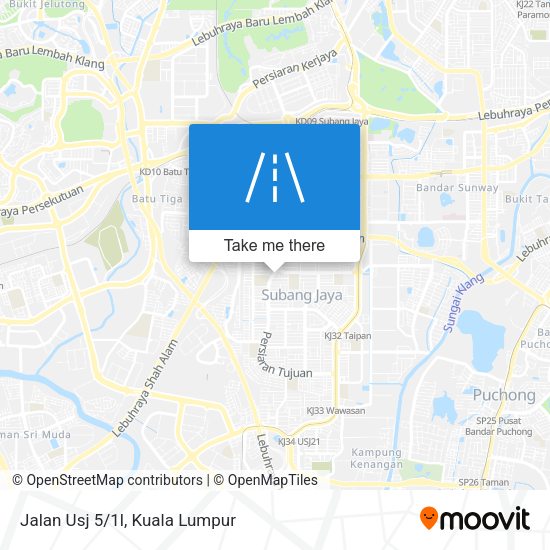 Peta Jalan Usj 5/1l