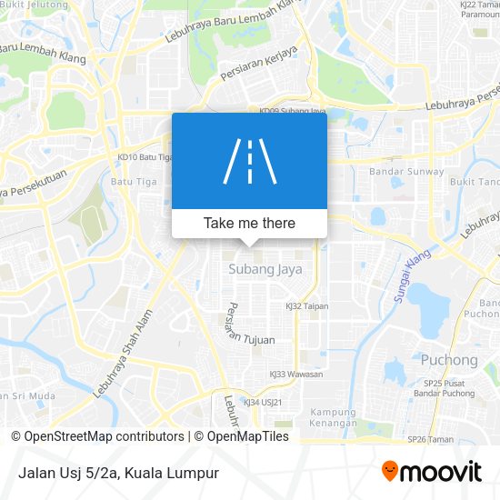 Peta Jalan Usj 5/2a