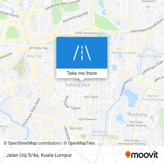Peta Jalan Usj 5/4a