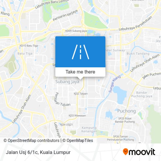 Peta Jalan Usj 6/1c