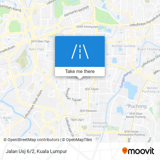 Jalan Usj 6/2 map