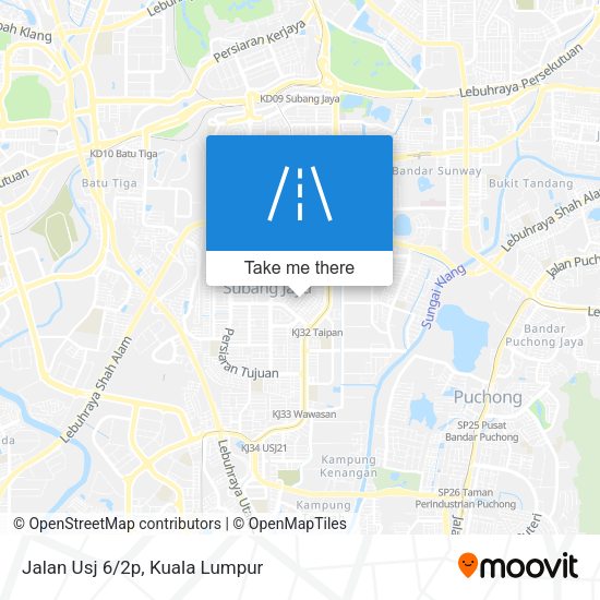 Peta Jalan Usj 6/2p