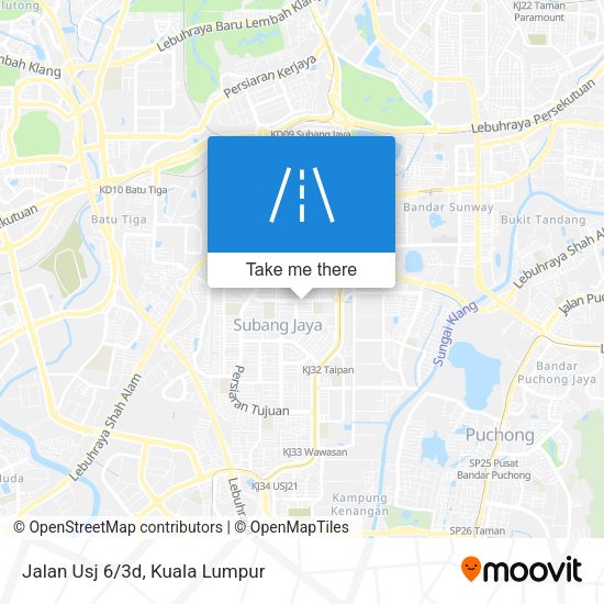 Peta Jalan Usj 6/3d