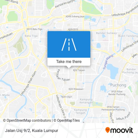 Jalan Usj 9/2 map