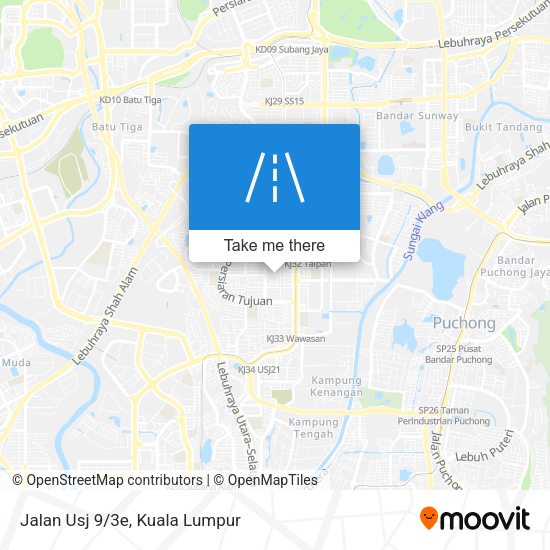 Peta Jalan Usj 9/3e