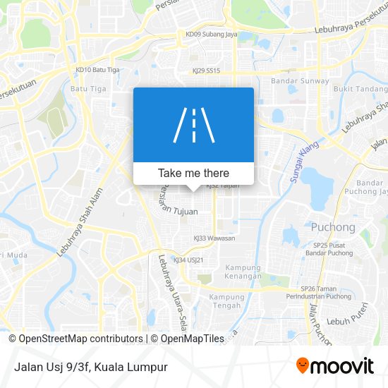 Jalan Usj 9/3f map