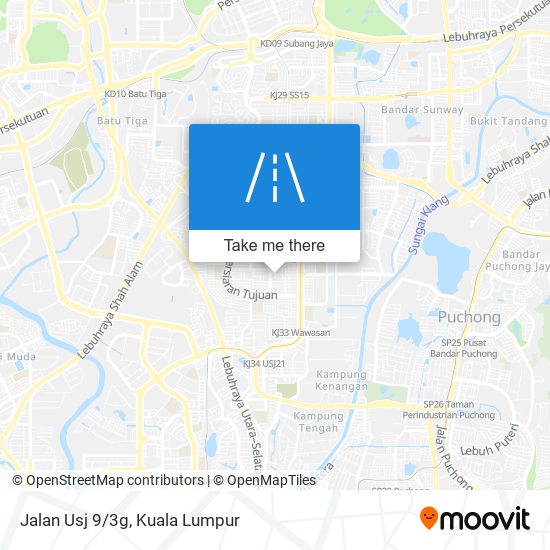 Jalan Usj 9/3g map