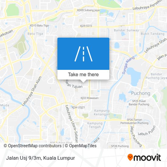 Peta Jalan Usj 9/3m
