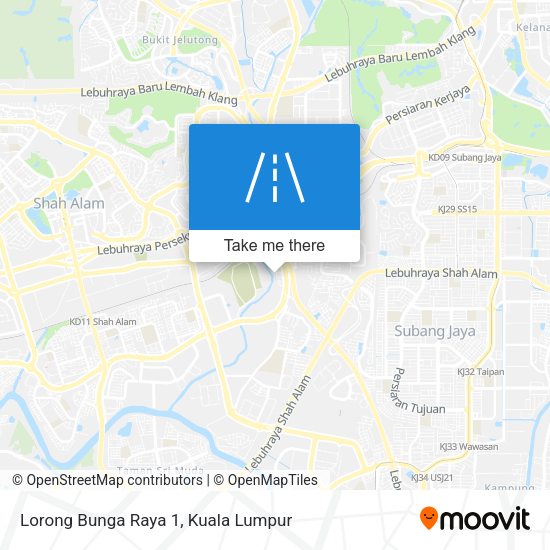 Lorong Bunga Raya 1 map