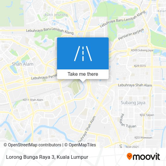 Peta Lorong Bunga Raya 3