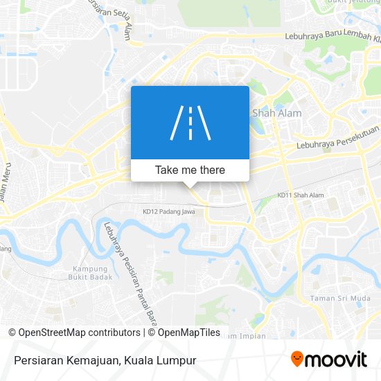 Persiaran Kemajuan map
