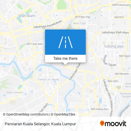 Peta Persiaran Kuala Selangor