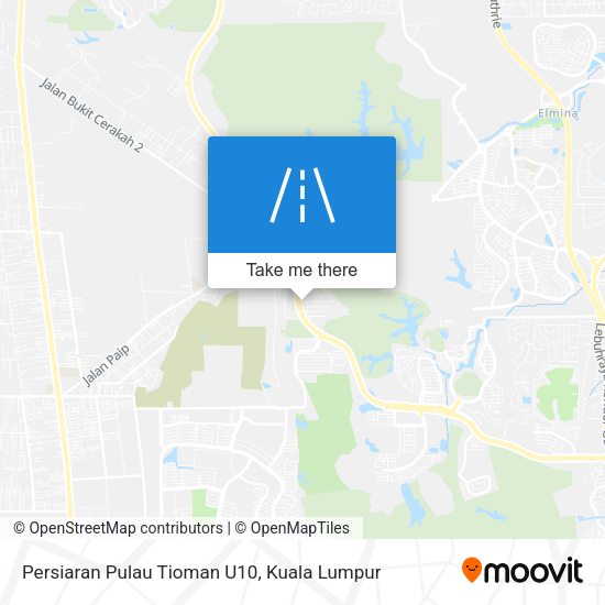 Peta Persiaran Pulau Tioman U10
