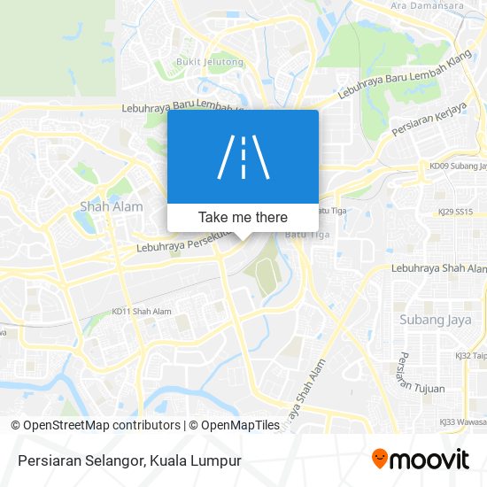 Peta Persiaran Selangor