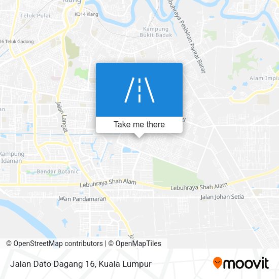 Jalan Dato Dagang 16 map