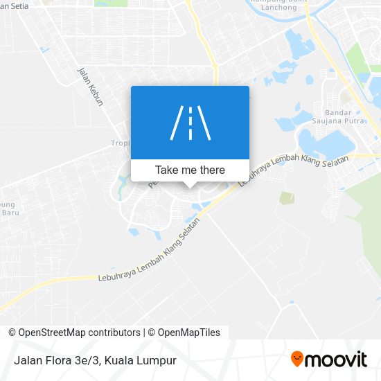 Jalan Flora 3e/3 map