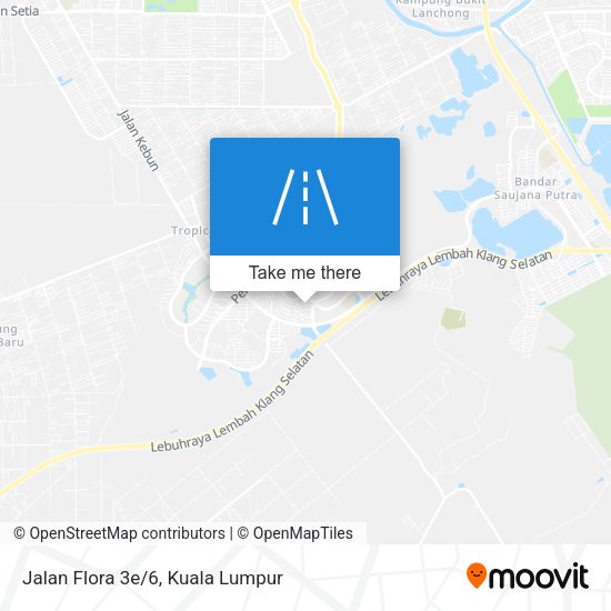 Jalan Flora 3e/6 map