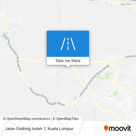 Peta Jalan Gadong Indah 7