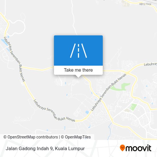 Jalan Gadong Indah 9 map