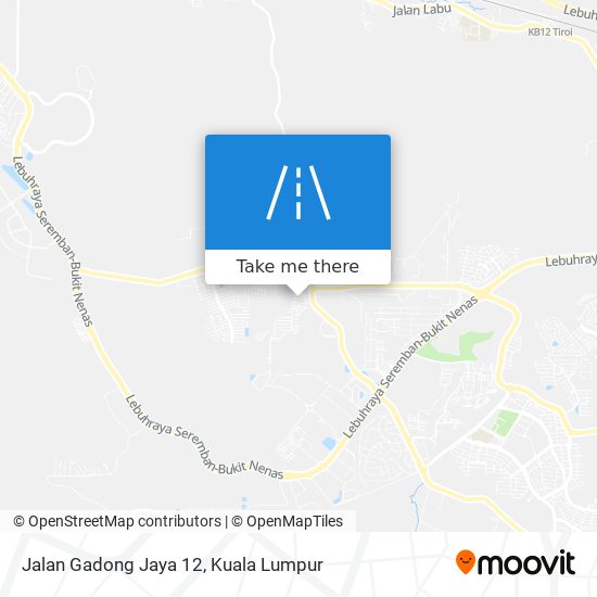 Peta Jalan Gadong Jaya 12