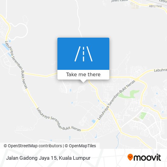 Jalan Gadong Jaya 15 map