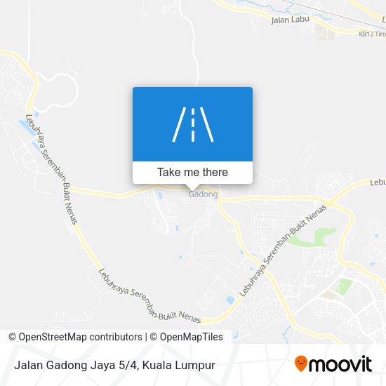 Peta Jalan Gadong Jaya 5/4