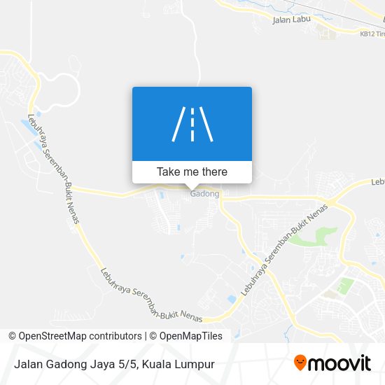 Jalan Gadong Jaya 5/5 map