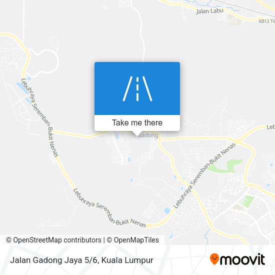 Peta Jalan Gadong Jaya 5/6