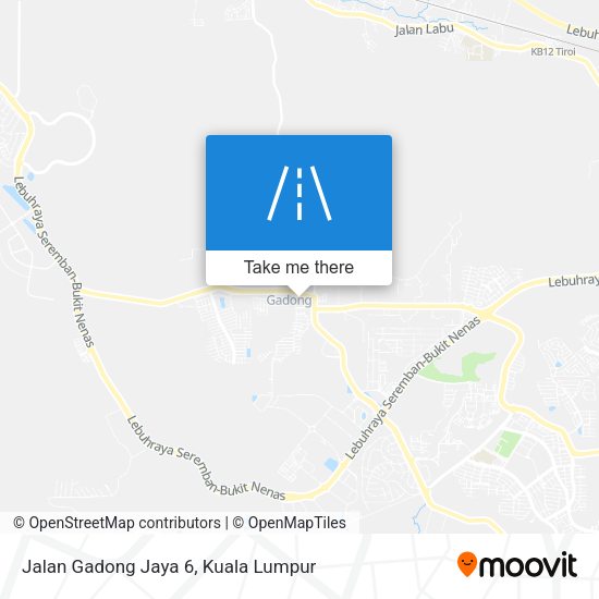 Peta Jalan Gadong Jaya 6