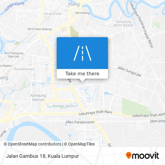 Jalan Gambus 18 map