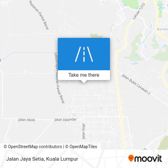 Peta Jalan Jaya Setia