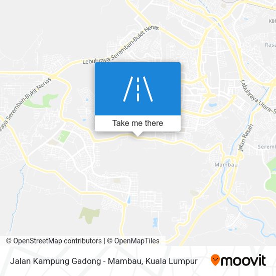 Jalan Kampung Gadong - Mambau map