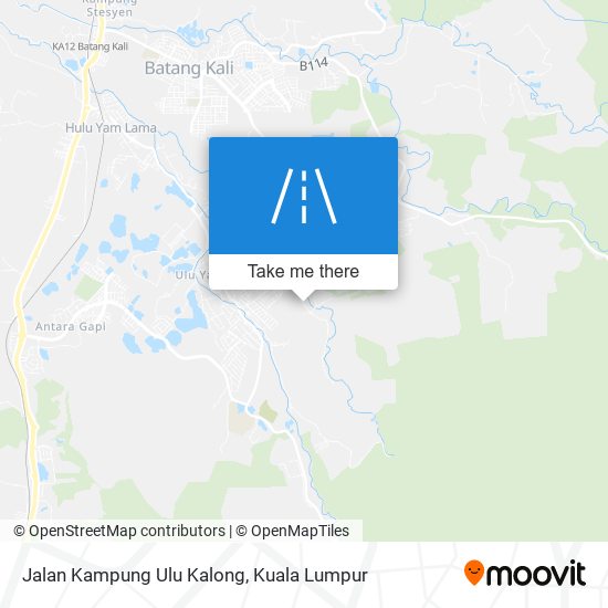 Peta Jalan Kampung Ulu Kalong