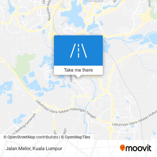 Jalan Melor map