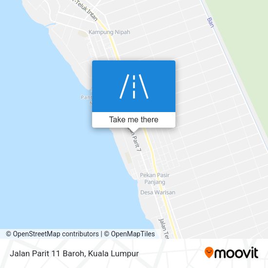 Jalan Parit 11 Baroh map