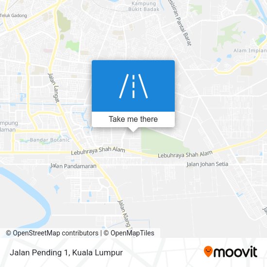 Jalan Pending 1 map