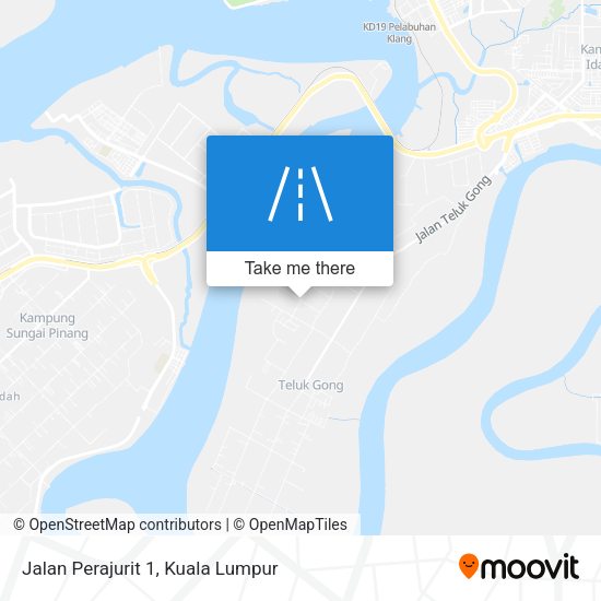 Jalan Perajurit 1 map