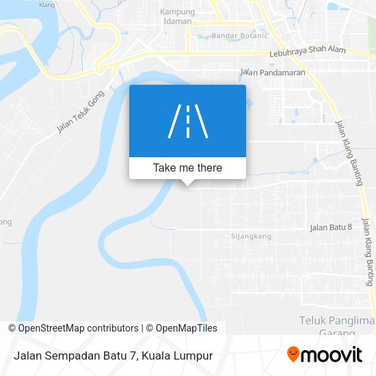 Jalan Sempadan Batu 7 map