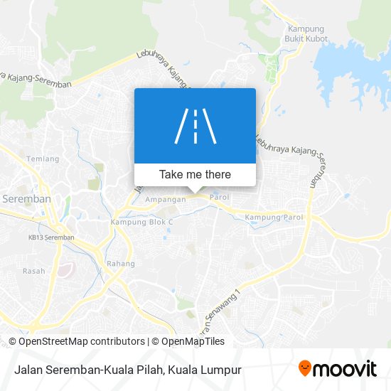 Jalan Seremban-Kuala Pilah map