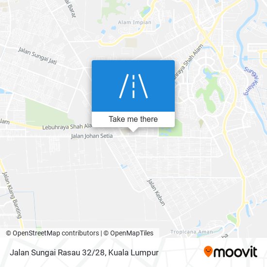 Peta Jalan Sungai Rasau 32/28