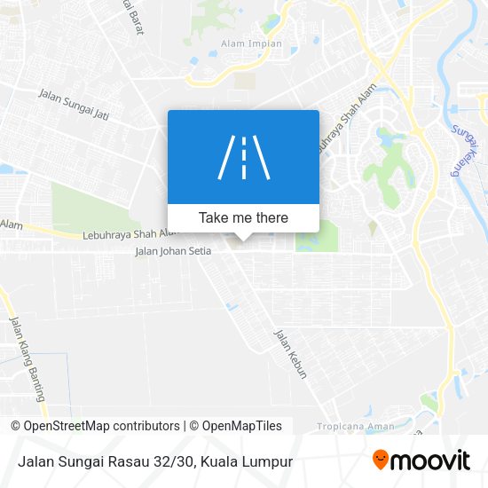 Peta Jalan Sungai Rasau 32/30